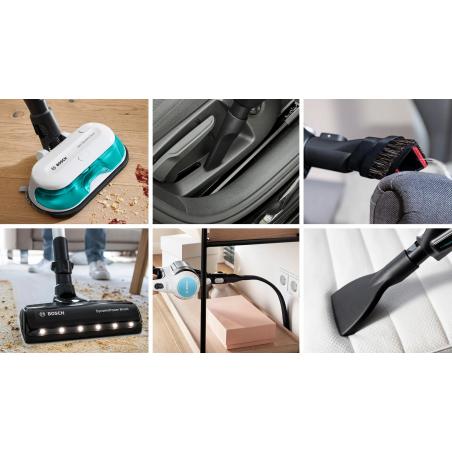 Bosch BCS71HYG4 Aspiradora, aspiradora y mopa sin cable 2 en 1 Unlimited 7 ProHygienic Aqua White