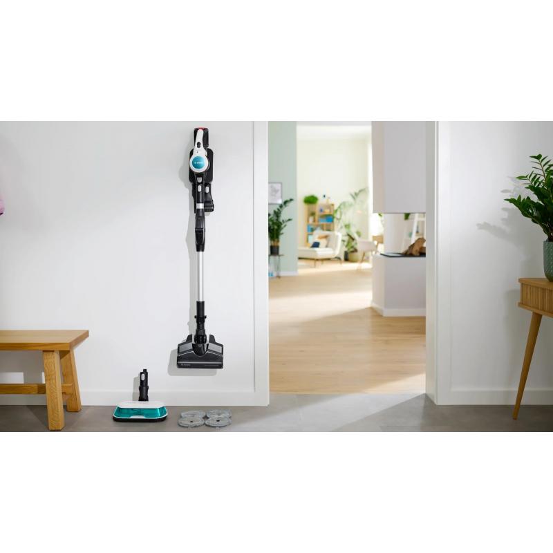 Bosch BCS71HYG4 Aspiradora, aspiradora y mopa sin cable 2 en 1 Unlimited 7 ProHygienic Aqua White