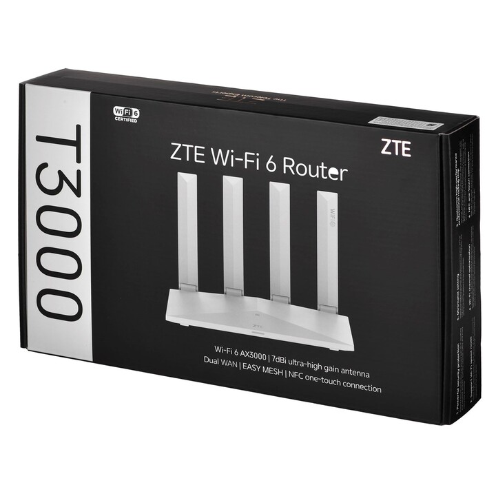 Roteador ZTE T3000 Wi-Fi 6 Roteador Wi-Fi IDU
