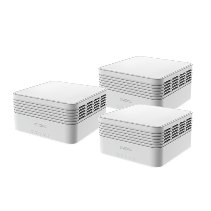 Strong MESHTRIAX3000 AX3000 mesh Wi‑Fi system Wi‑Fi 6 white