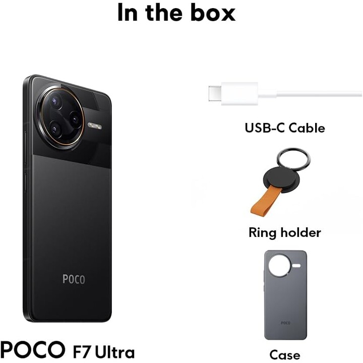 Xiaomi Poco F7 Ultra, 12+256GB, 50MP, pantalla AMOLED de 120 Hz, 5300 mAh Batería, HyperCarge de 120W, Hyperai, Amarillo