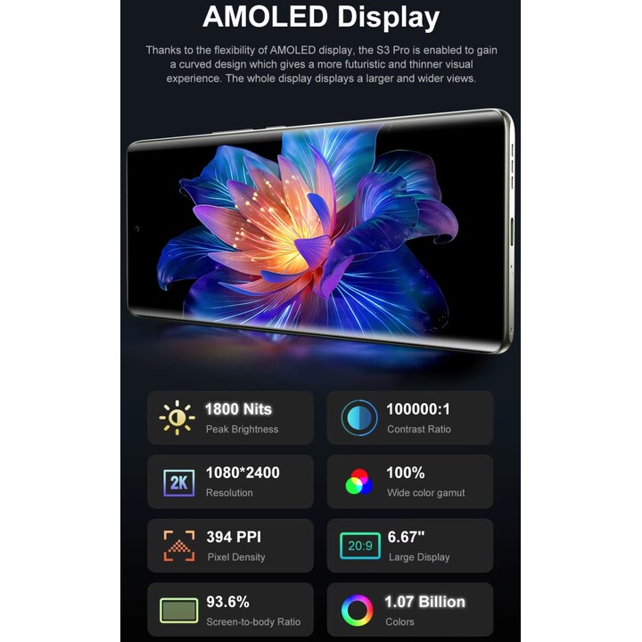 Fossibot S3 Pro 6GB/128GB Preto