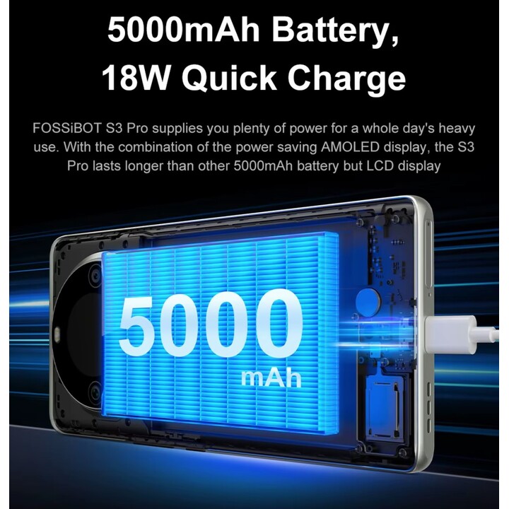 Fossibot S3 Pro 6GB/128GB Preto