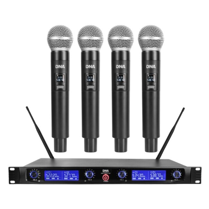 DNA WM4 VOCAL SET Funkmikrofon 4x Broadcast