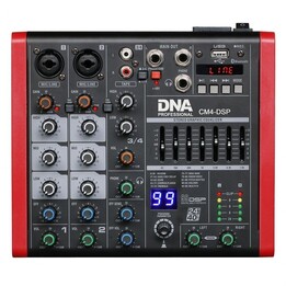 DNA CM4-DSP USB MP3 Bluetooth Phantom Audio Mischpult