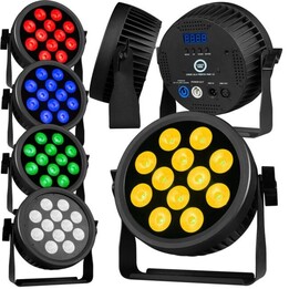 Equipamento de iluminação LIGHT4ME CREE ALU PENTA PAR 12 par