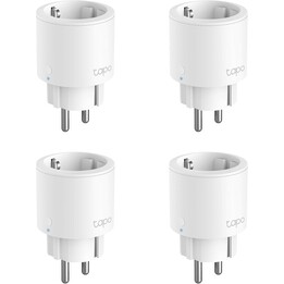 TP-Link Tapo P115 Mini enchufe inteligente WLAN con control de energía (paquete de 4) Blanco