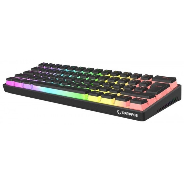 Teclado mecánico con cable - Rampage RADIANT K11 Black RGB
