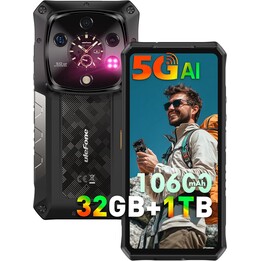 UleFone Armour 28 Ultra 5G, 32GB+1024 GB/2TB, AI Robustes Telefon, 6,67 Dual -Screen, 64+50+50 MP, 10600mAh/120W, Video 8K, Wid