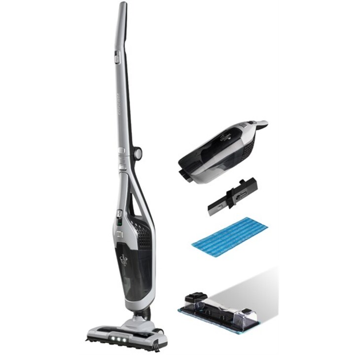 Concept VP4201 aspirateur balai et balai électrique Aspirateur-balai 2 en 1 Secteur Sec&humide Sans sac 0,6 L 90 W Noir, Argent