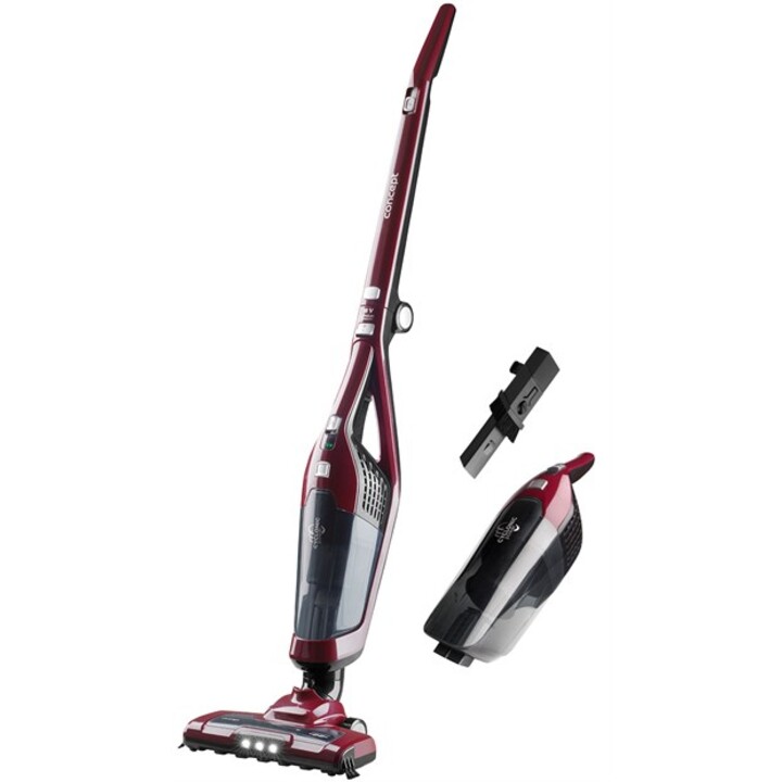 Concept VP4136 aspirateur balai et balai électrique Aspirateur-balai 2 en 1 Secteur Sec&humide Sans sac 600 L 100 W Noir, Rouge