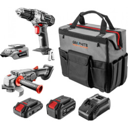Graphite E + Kit: Foret (58G000), Sander (58G003), adaptateur USB (58G025), batteries 2x (58G001 / 04), charge (58G002)