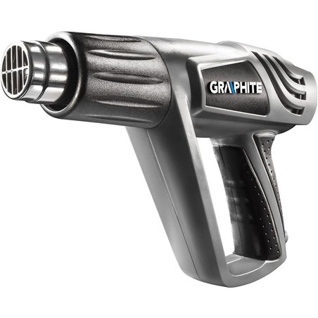 Pistola de aire caliente 2000W, temp. I:50C, II: 350C, III: 550C, caudal de aire I:150, II:300, III:500 l/min en BMC 