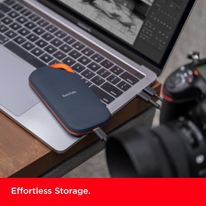SSD externo|SANDISK|Extreme Pro|4 TB|USB-C|Velocidade de gravação 3700 MBytes/seg|Velocidade de leitura 3800 MBytes/seg|SDSSDE82