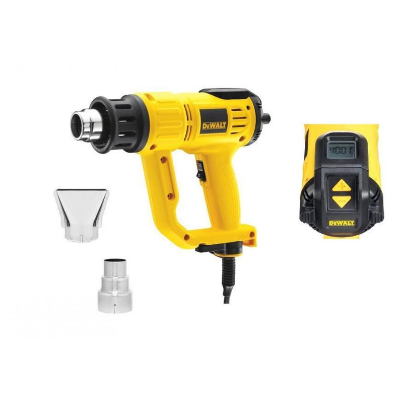 DeWALT D26414 650 l/min 600 °C 2000 W Negro, Amarillo