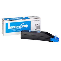 Toner cyan d´origine Kyocera TK-865C, 12 000 pages