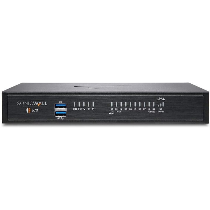 Sonicwall tz670 secure upgrade plus