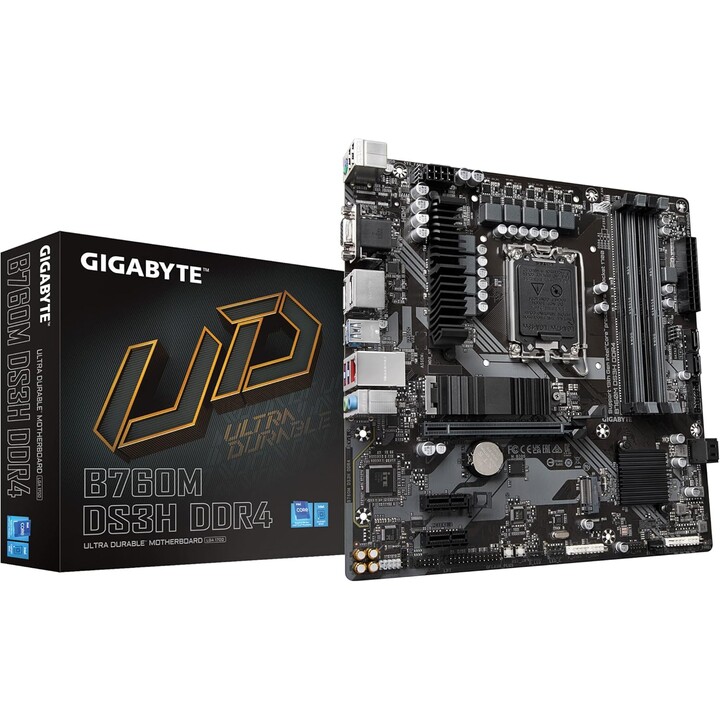 Gigabyte B760M DS3H DDR4 motherboard Intel B760 LGA 1700 micro ATX