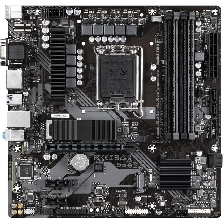 Gigabyte B760M DS3H DDR4 motherboard Intel B760 LGA 1700 micro ATX