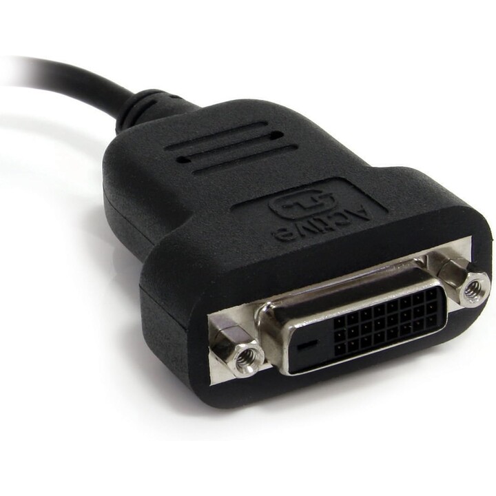 StarTech.com MDP2DVIS aktiver Mini-DisplayPort-auf-DVI-D-Adapter, schwarz