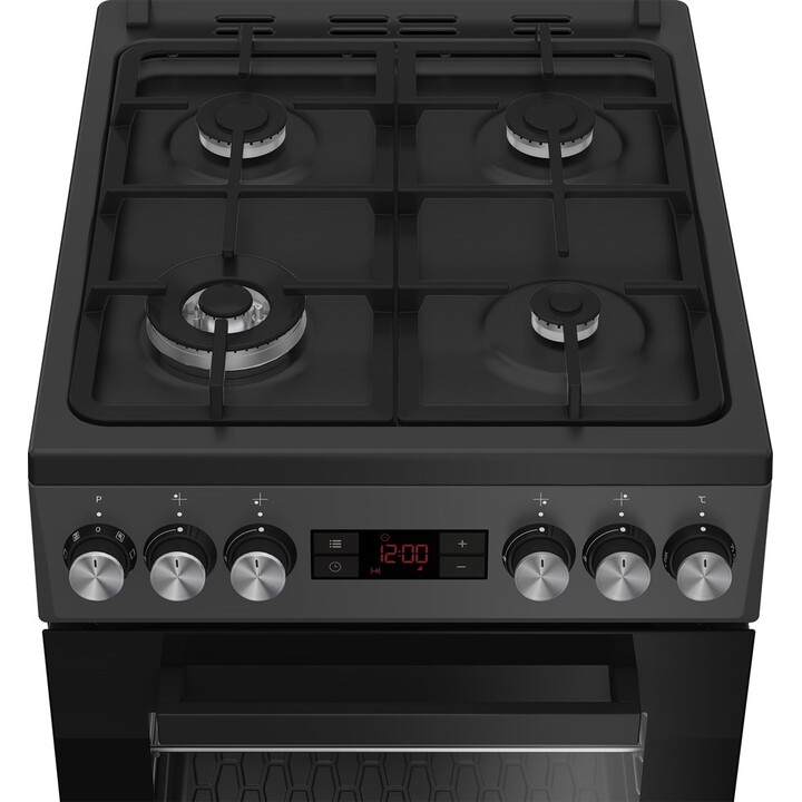 Cocina de gas eléctrica independiente Beko FSM 51330 DAOT Negro
