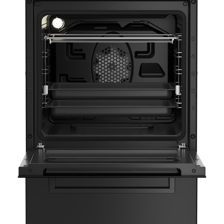 Beko FSM 51330 DAOT Black Freestanding Electric Gas Cooker