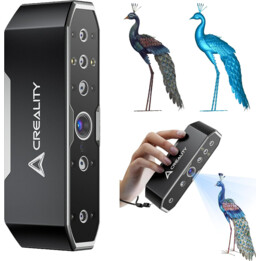 Creality CR-Scan Otter 3D Scanner for 3D Printing - Four Lenses for 10-2000mm Full Colour Object/Body/Face Scanning, Accuracy do