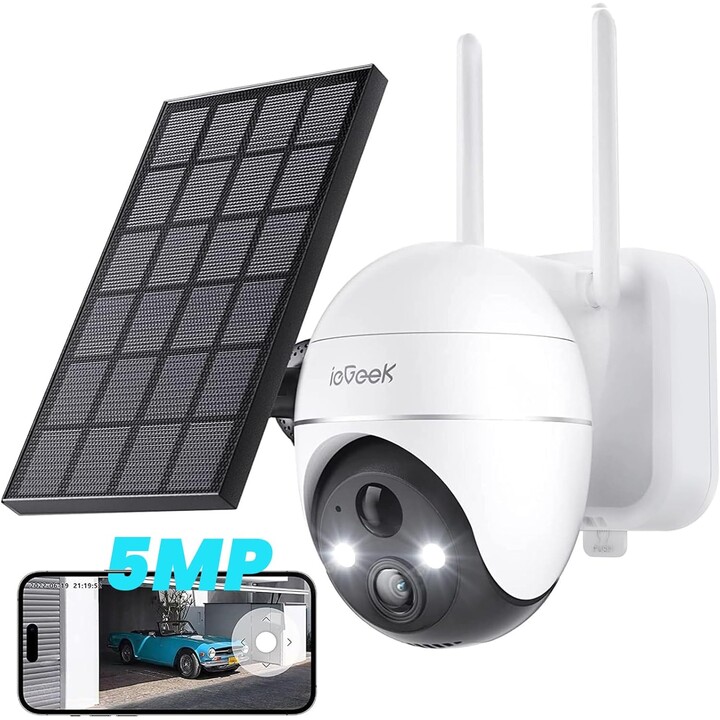 ieGeek ZS-GX4S 5MP/QHD IP65 WiFi Solar Branco para Exterior