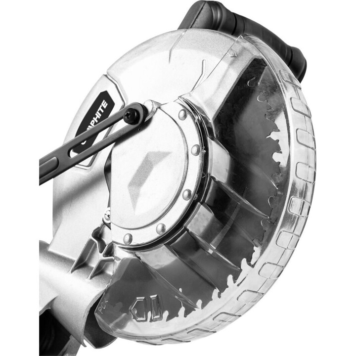 Graphite 58GE121, 18V Energy+ Schiebe-Gehrungssäge, 210mm Klinge Präzisionsschnitt, Grau