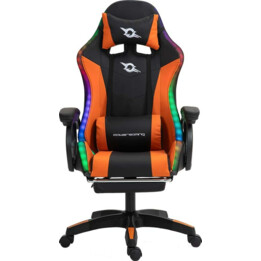 PowerGaming LED RGB Chaise repose-pieds Noir+Orange