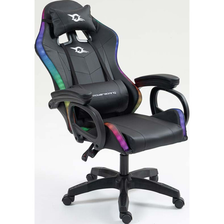 PowerGaming LED RGB Silla Negro