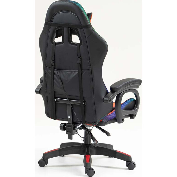 PowerGaming LED RGB Sedia Nero+Rosso