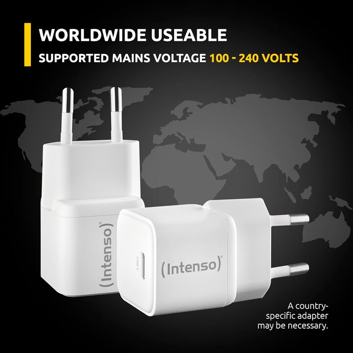 INTENSO W30C² Adaptateur secteur USB-C blanc