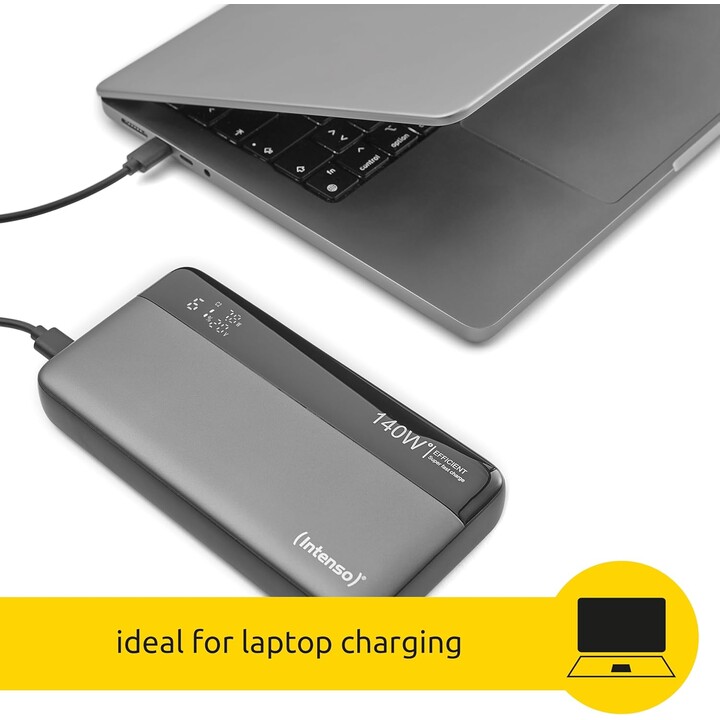 INTENSO HE25000 batería externa 25000 mAh 140 W gris/negro