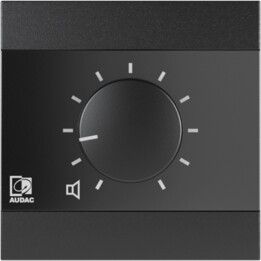Wall-mounted volume control AUDAC WP200/B black