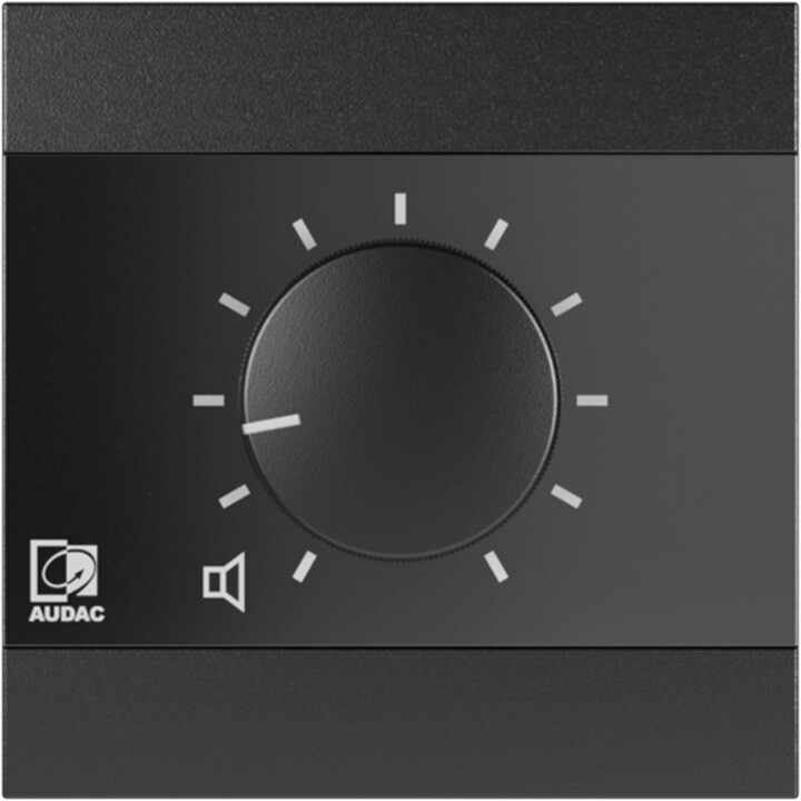 Controllo del volume montato a parete AUDAC WP200/B Nero