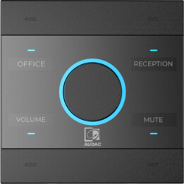 Painel de rede universal Audac NCP105/B preto