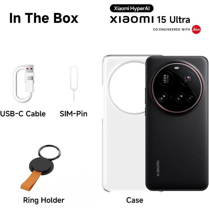 Xiaomi 15 Ultra, 16+1TB, Leica Summilux Optical Lens, Snapdragon 8 Elite, 6,73 120 Hz WQHD+ Amoled Display, Chrom Silber