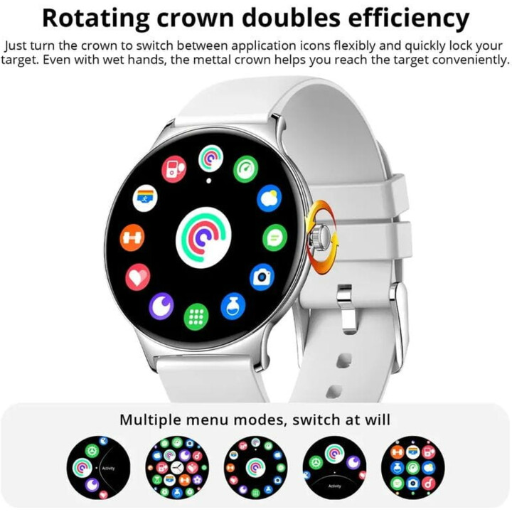 Colmi V89 Correa de Metal Plata - Orologio intelligente