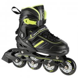 NILS EXTREME NH18191 2EN1 PATINES EN LINEA NEGRO/LIMA TALLA. L (39-43) CON PATINES DE HOCKEY INTERCAMBIABLES