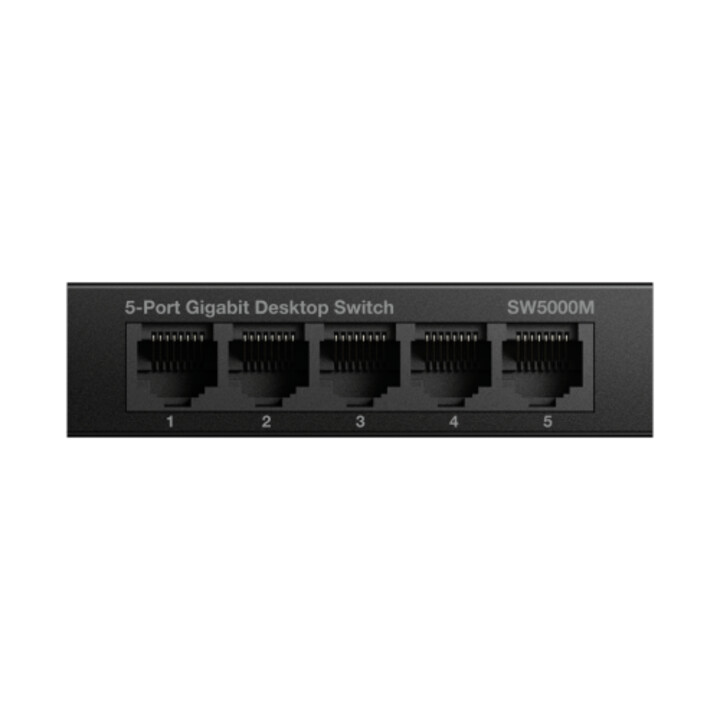 Strong SW5000M 5-Port-Gigabit-Metallswitch Schwarz