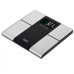 Adler AD 8165 báscula de baño Rectángulo Negro, Gris Báscula personal electrónica