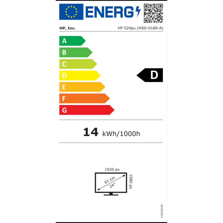 HP Serie 5 Pro da 524 pollici Full HD LCD Monitor, 23,8" Classe visibile - 1920 x 1080