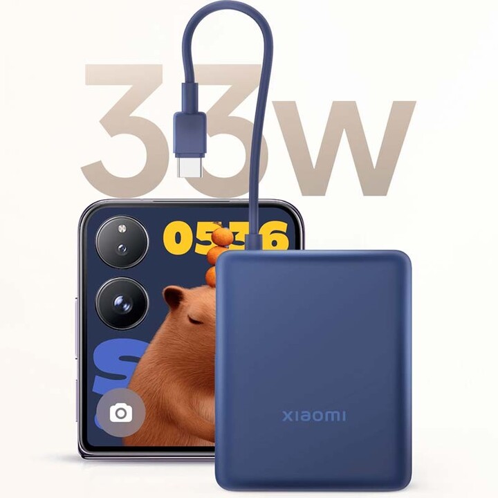 Xiaomi 33W Power Bank 10000mAh (Câble Intégré) Bleu