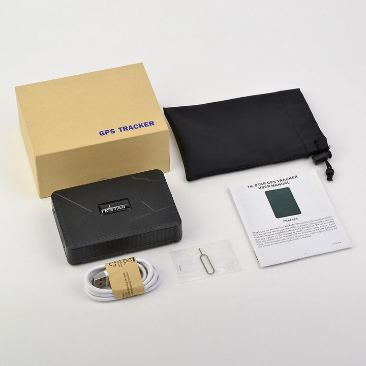 TKSTAR TK915 IP65 3,7 V 10.000 mAh 6 immagini Allarme Sensore Nero - Rastreador GPS