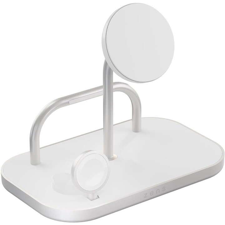 Zens 4-en-1 Chargeur sans fil blanc