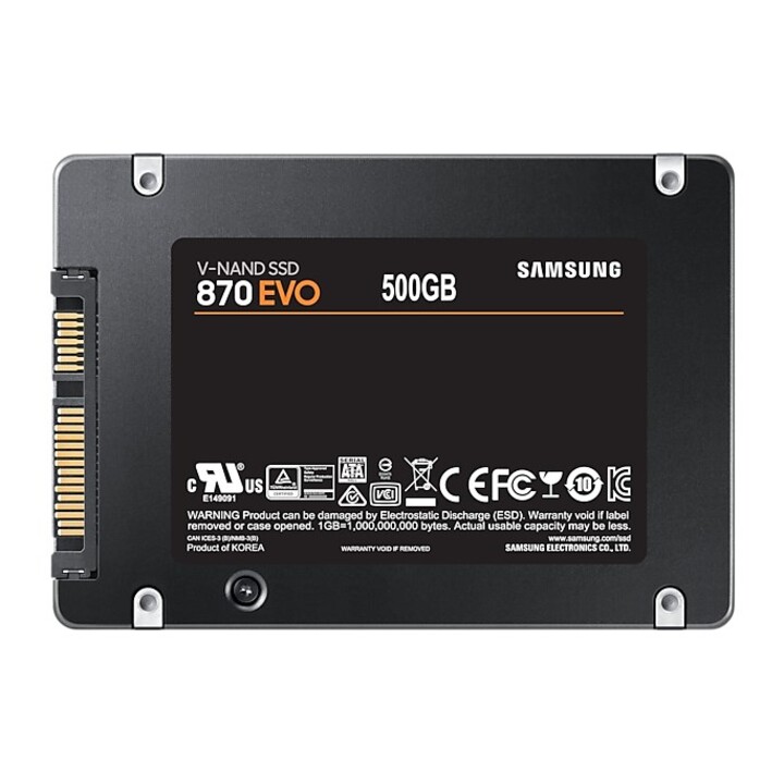 Samsung 870 EVO 500 GB 2,5" Serial ATA III V-NAND MLC