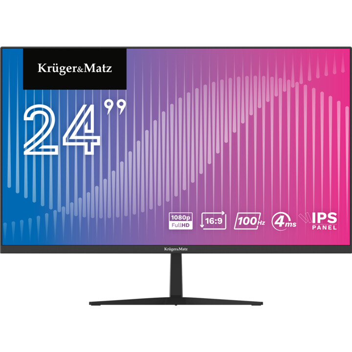 Monitor Kruger e Matz de 24 polegadas com taxa de atualização de 100Hz