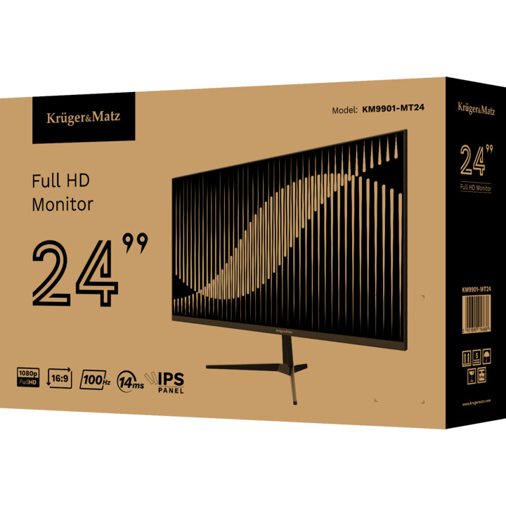 Monitor Kruger e Matz de 24 polegadas com taxa de atualização de 100Hz