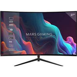 Monitor 27 curvo dp hdmi mars gaming mv27 ips fhd 200hz 1ms 250cd/m? 1500r vesa 100x100 negro"